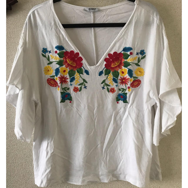 ZARA(ザラ)のZARA ドルマンカットソー size L レディースのトップス(カットソー(半袖/袖なし))の商品写真