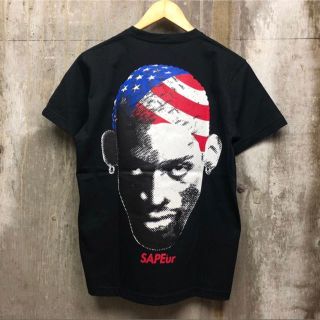 sapeur star stripes head black Tシャツ(Tシャツ/カットソー(半袖/袖なし))