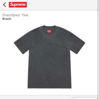 シュプリーム(Supreme)のsupreme Overdyed Tee black S 黒 (Tシャツ/カットソー(半袖/袖なし))