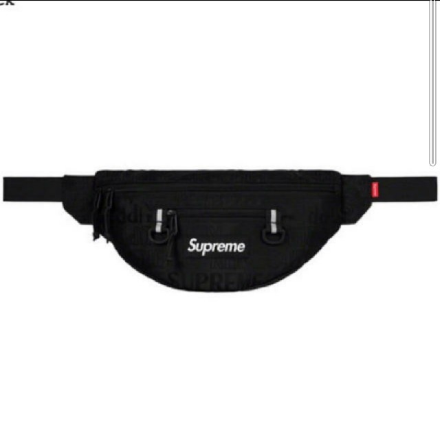 正規品 19ss Supreme WaistBag  Black ウエストバッグ