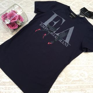 エンポリオアルマーニ(Emporio Armani)の未使用♡エンポリオアルマーニ♡Tシャツ♡ネイビー(Tシャツ(半袖/袖なし))