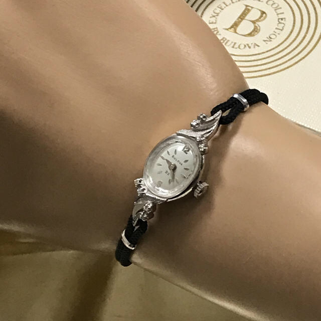Bulovaブローバ レディース アンティーク時計 14K無垢 箱付き 1