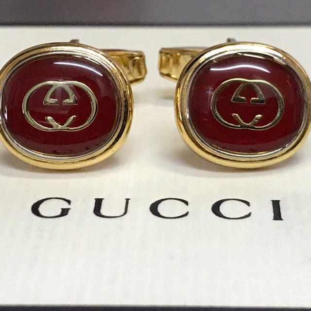 割引購入 カフス ボルドーの Gucci カフリンクス Gucci グッチ