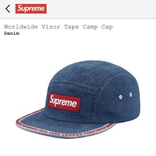 シュプリーム(Supreme)のSupreme Worldwide Visor Camp Cap Denim(キャップ)