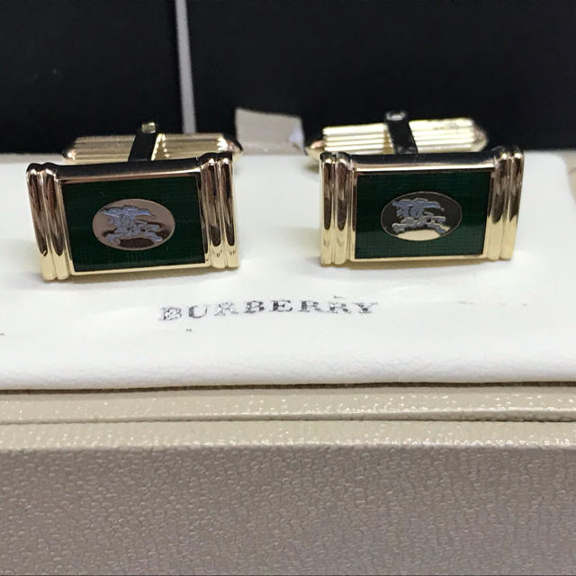 BURBERRY(バーバリー)のバーバリー グリーン カフス カフリンクス メンズのファッション小物(カフリンクス)の商品写真