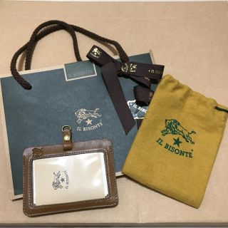 【MAMIさん専用】IL BISONTE - IDカードケース(新古品)(名刺入れ/定期入れ)