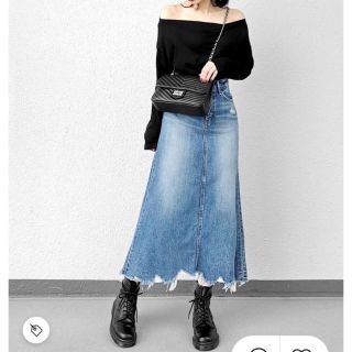 マウジー(moussy)のmoussy VINTAGE LONG SKIRT  ビンテージロングスカート(ロングスカート)