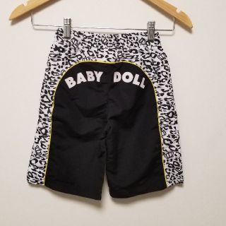 ベビードール(BABYDOLL)のBABY DOLL◆ベビードール白黒レオパードデカロゴ海パン水着130(水着)