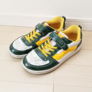 ヴァンズ(VANS)のVANS◆ヴァンズ定番大人気スニーカー白緑黄22㎝(スニーカー)