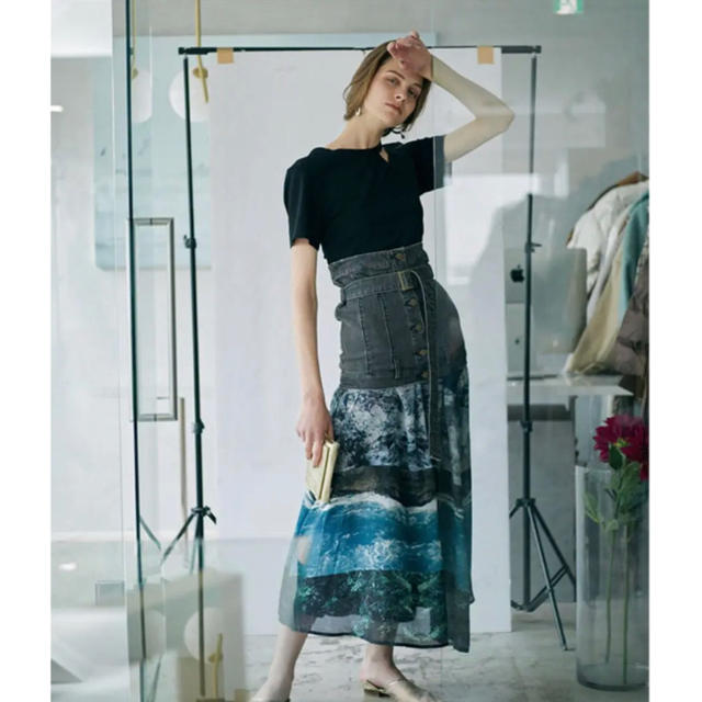 Ameri VINTAGE(アメリヴィンテージ)の専用★ameri vintage MARIANA DENIM SKIRT レディースのスカート(ロングスカート)の商品写真