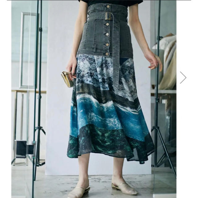 Ameri VINTAGE(アメリヴィンテージ)の専用★ameri vintage MARIANA DENIM SKIRT レディースのスカート(ロングスカート)の商品写真