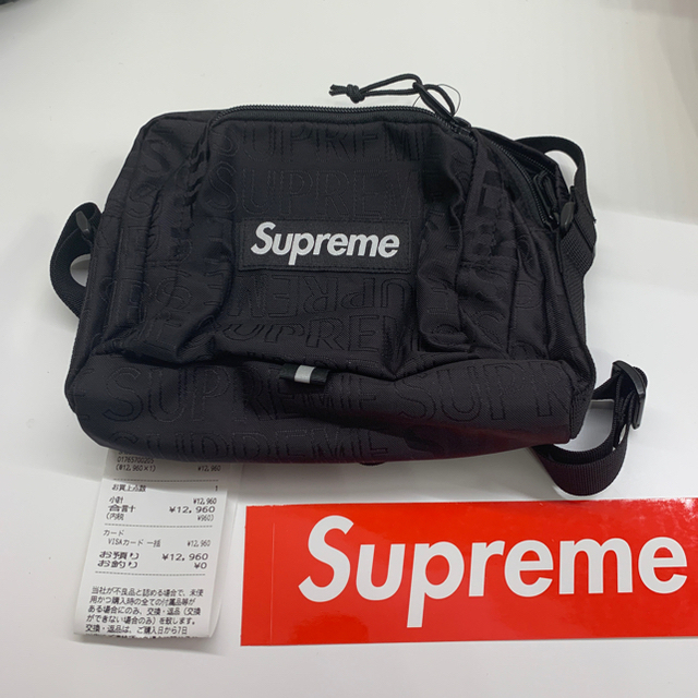 Supreme 19ss sholder bag 黒