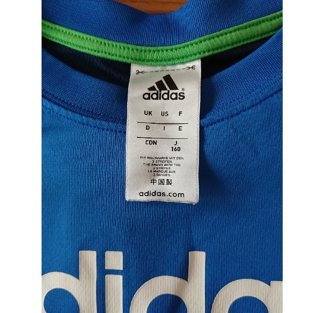adidas(アディダス)のアディダス Tシャツ 160 (ユーズド） スポーツ/アウトドアのサッカー/フットサル(ウェア)の商品写真