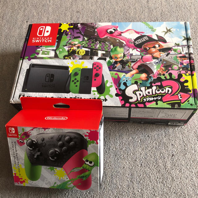 任天堂スイッチスプラトゥーン2セット、Proコントローラースプラ 任天堂スイッチスプラトゥーン2セット、Proコントローラースプラ