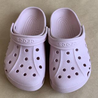 クロックス(crocs)の【美品】クロックス コットンキャンディ ピンク J3 21cm(サンダル)