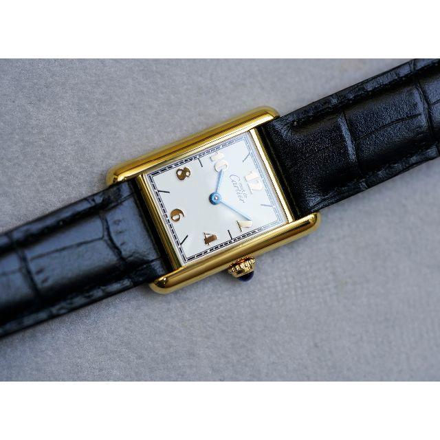 Cartier(カルティエ)の美品 カルティエ マスト タンク ゴールドアラビア SM Cartier レディースのファッション小物(腕時計)の商品写真