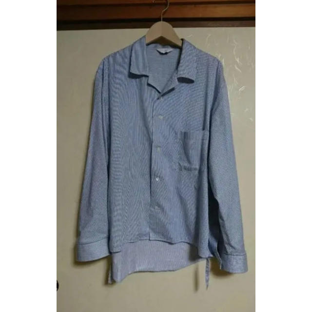 SUNSEA(サンシー)のTHEE rhythm shirts blue stripe 18AW メンズのトップス(シャツ)の商品写真