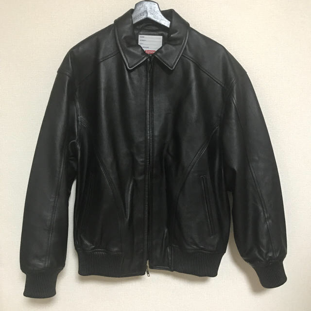supreme Studded Arc Logo Leather Jacket