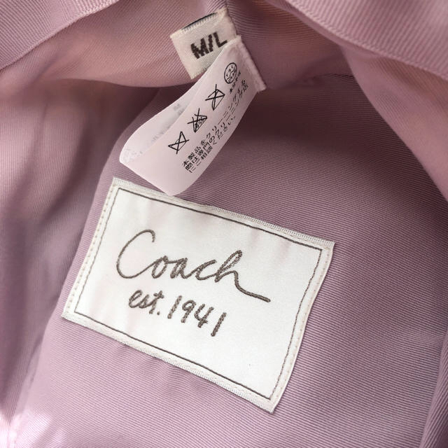 COACH(コーチ)のcoach コーチ ロゴハット ベージュ系 未使用 レディースの帽子(ハット)の商品写真