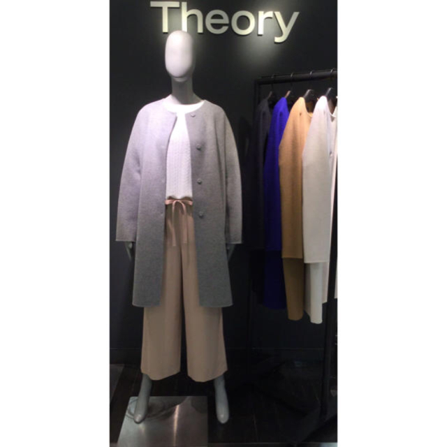 Theory 七分袖レースブラウス カシミヤコート