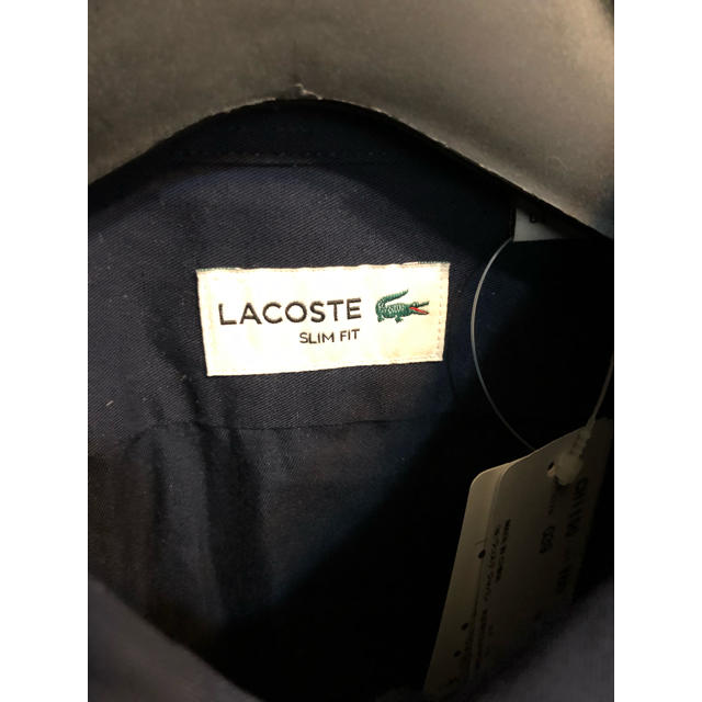 LACOSTE(ラコステ)の新品未使用ラコステLACOSTEシャツ39ネイビー長袖1212ミリタリー2018 メンズのトップス(シャツ)の商品写真