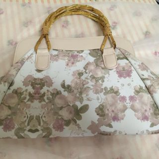 レストローズ(L'EST ROSE)の美桜様専用  スモーキーフラワー柄バッグ(ハンドバッグ)