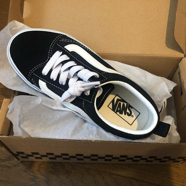 VANS(ヴァンズ)の値下げ‼︎ VANSヴァンズ オールドスクール V36 20cm BLACK キッズ/ベビー/マタニティのキッズ靴/シューズ(15cm~)(スニーカー)の商品写真