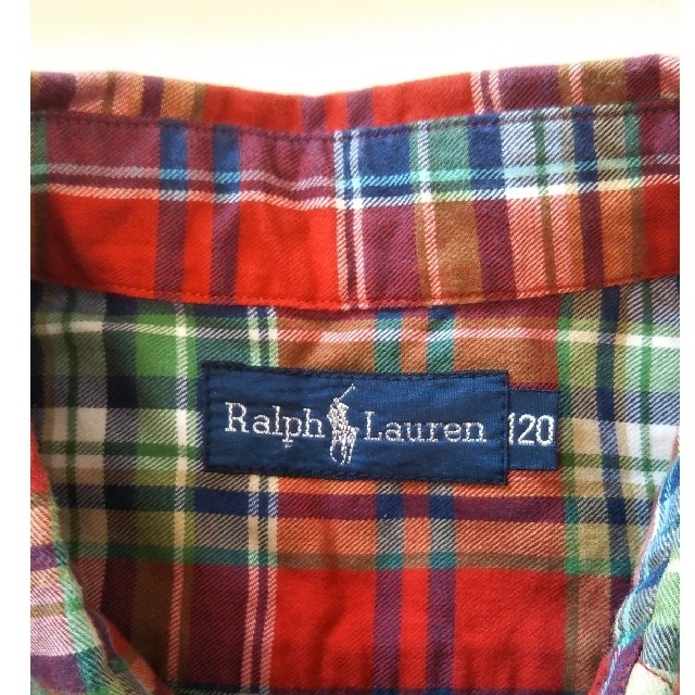 Ralph Lauren(ラルフローレン)のRalph Lauren チェックシャツ 120 キッズ/ベビー/マタニティのキッズ服男の子用(90cm~)(ブラウス)の商品写真