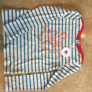 プチバトー(PETIT BATEAU)のプチバトー カットソー ボーダーキッズ 12歳 150㎝(Tシャツ/カットソー)