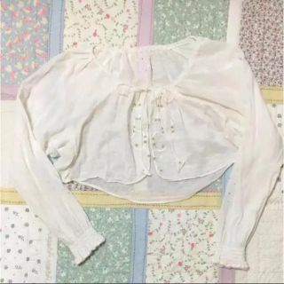 ロキエ(Lochie)のvintage ショート丈ブラウス(シャツ/ブラウス(長袖/七分))