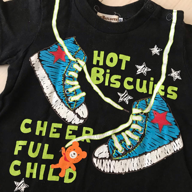 HOT BISCUITS(ホットビスケッツ)のホットビスケッツ スニーカーTシャツ 80 キッズ/ベビー/マタニティのベビー服(~85cm)(Ｔシャツ)の商品写真