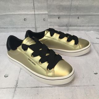 スケッチャーズ(SKECHERS)の新品 未使用品 スケッチャーズ レディース 25.0cm スニーカー ゴールド (スニーカー)