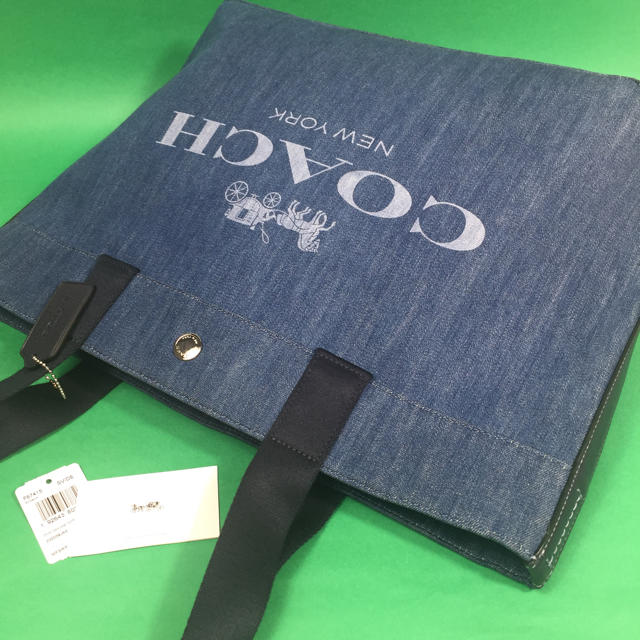 コーチ デニム キャンバス トート バッグ F67415 67415 新品