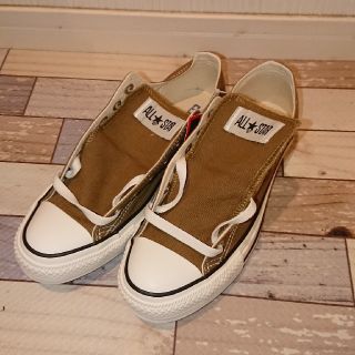 コンバース(CONVERSE)のコンバース ブラウン 24(スニーカー)