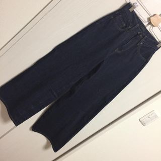 ユニクロ(UNIQLO)の新品未使用 ユニクロ ワイドパンツ 56cm(デニム/ジーンズ)