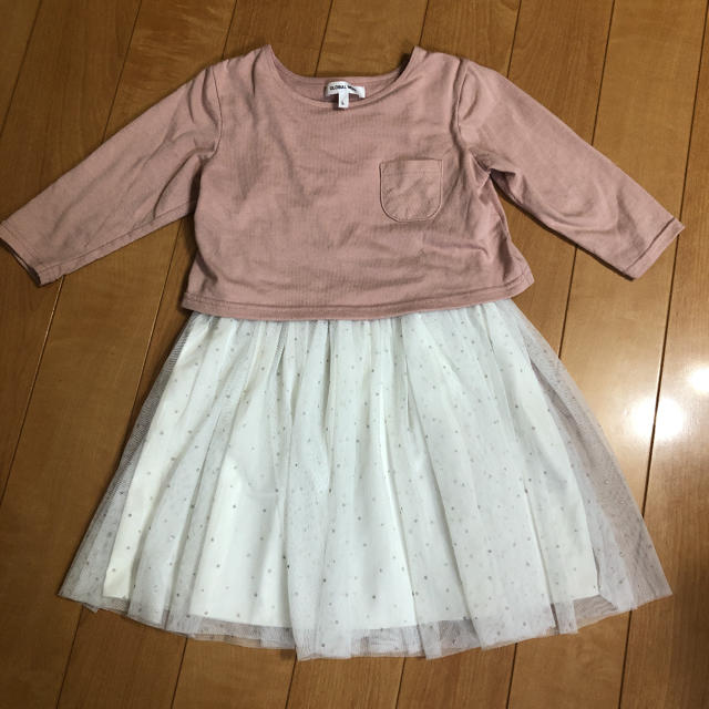 GLOBAL WORK(グローバルワーク)のドッキングワンピース グローバルワーク キッズ/ベビー/マタニティのキッズ服女の子用(90cm~)(ワンピース)の商品写真