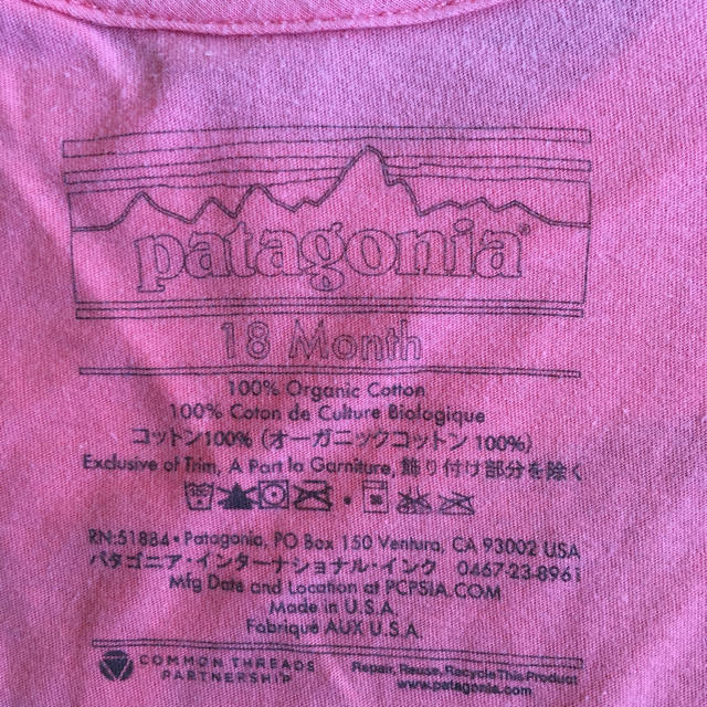 patagonia(パタゴニア)のパタゴニア  Tシャツ 18M キッズ/ベビー/マタニティのベビー服(~85cm)(Ｔシャツ)の商品写真