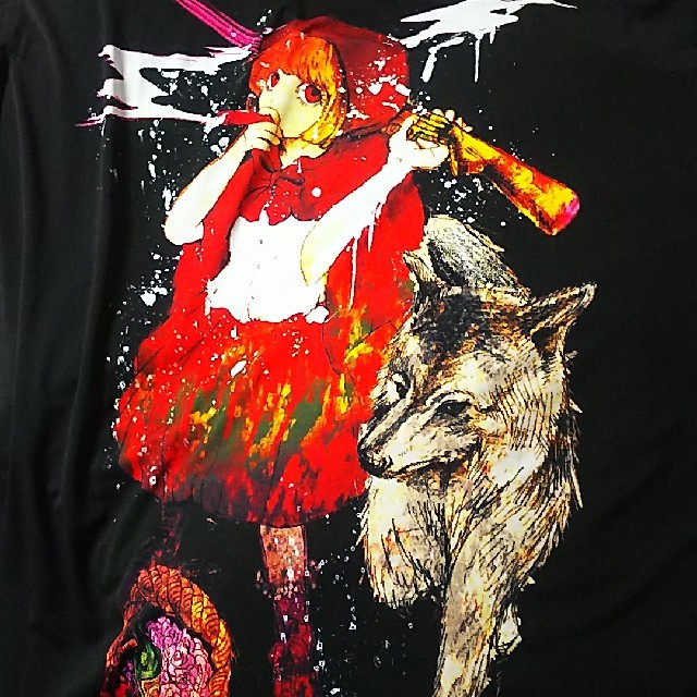 ankoROCK(アンコロック)のankoROCK 喫煙赤ずきんTシャツ メガビッグ メンズのトップス(Tシャツ/カットソー(半袖/袖なし))の商品写真