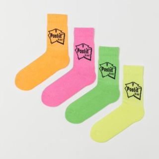 エイチアンドエム(H&M)の新品 h&m post it socks 43/45 1ペア(ソックス)