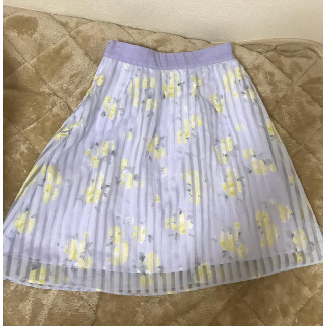 PROPORTION BODY DRESSING(プロポーションボディドレッシング)の花柄 ラベンダー スカート レディースのスカート(ミニスカート)の商品写真