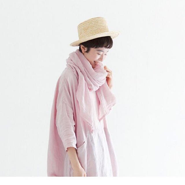 ネストローブ リネンガーゼ 桜染 ワンピース ショップバッグ大付き