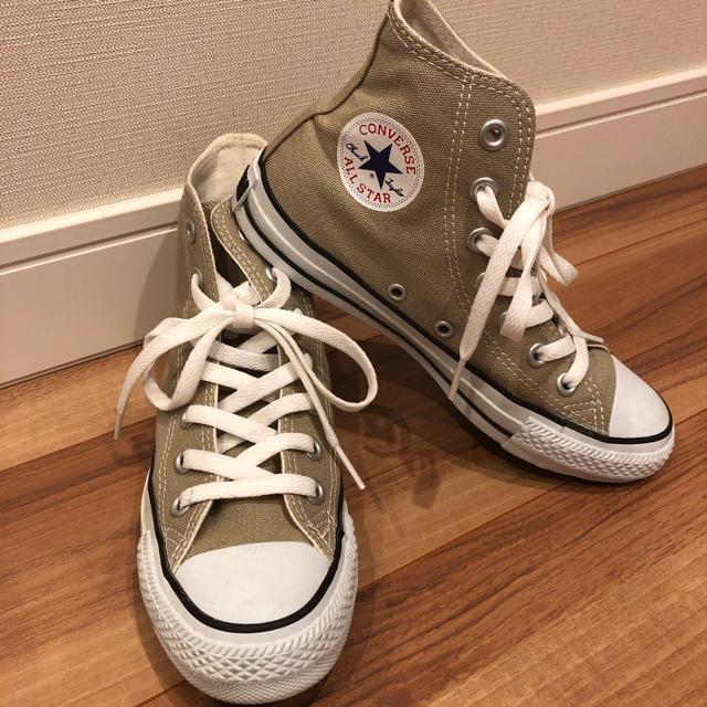 CONVERSE(コンバース)のコンバース オールスター ハイカット ベージュ 22.5cm レディースの靴/シューズ(スニーカー)の商品写真