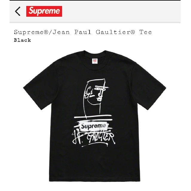 Supreme Jean Paul Gaultier Tee Mサイズ