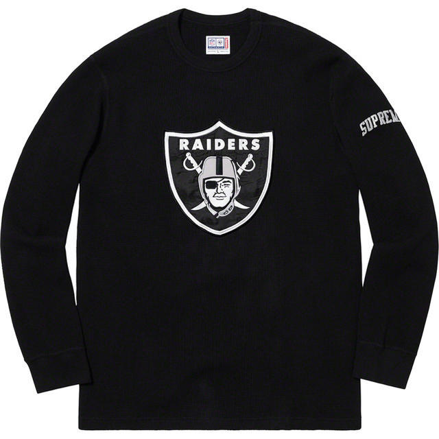 Supreme®/NFL/Raiders/'47 Thermal 黒 xl - Tシャツ/カットソー(七分/長袖)