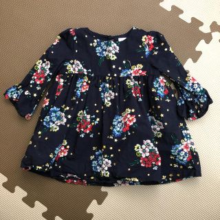 ベビーギャップ(babyGAP)のbaby GAP 花柄エンパイアウエストワンピース(ワンピース)