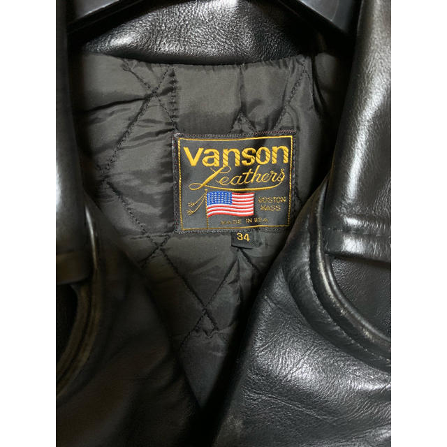 VANSON(バンソン)のバンソン ライダース 34 値下 メンズのジャケット/アウター(レザージャケット)の商品写真