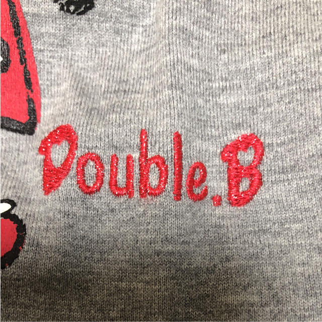 DOUBLE.B(ダブルビー)のダブルB90サイズロンT 新品未使用 キッズ/ベビー/マタニティのキッズ服女の子用(90cm~)(Tシャツ/カットソー)の商品写真