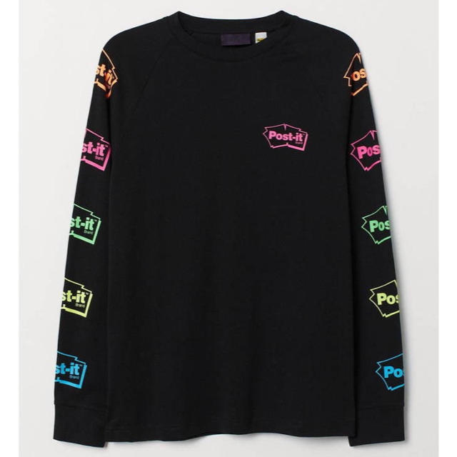 H&M(エイチアンドエム)のH&M post it コラボ XSサイズ メンズのトップス(Tシャツ/カットソー(七分/長袖))の商品写真