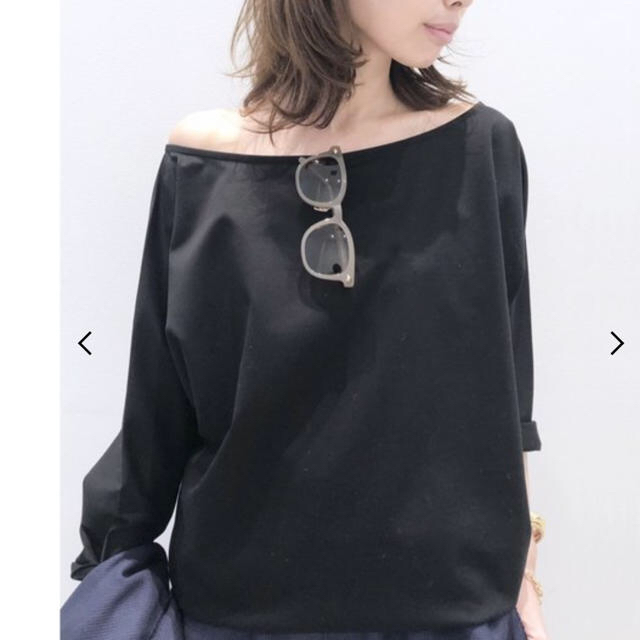 アパルトモン ボートネック T-sh ブラック レディース トップス