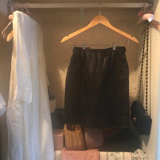 イザベルマラン(Isabel Marant)のisabel marant leather skirt.(ひざ丈スカート)